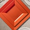 Smarty Had A Party Burnt Orange Square Plastic Plates Dinnerware Value Set (120 Dinner Plates+120 Salad Plates), 240PK 9909VP-CASE - alternate 4