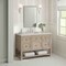 James Martin Vanities Breckenridge 48" Single Vanity, Whitewashed Oak, w/ 3 CM Siberian Silestone Top 330-V48-WWO-3SFR - alternate 2