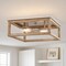Vaxcel Pratt 2-Light Cage Flush Mount Ceiling Light, Two-Tone Satin Nickel, Farmhouse, 13-In. C0363 - alternate 3