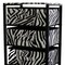 Homeroots Zebra Black and White Rolling Six Drawer Tower Organizer 468921 - alternate 3