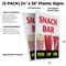 Signmission Snack Bar, Plastic Signs Only 24 Inch x 36 Inch, Corrugated Plastic, 2PK CSB-2436-2PACK-Snack Bar - alternate 2