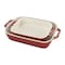 Staub Ceramic 2-pc Rectangular Baking Dish Setand, Rustic Red 1015236 - alternate 1