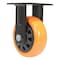 Vestil Polyurethane Rigid Caster 5 In. Diameter x 2 In. Width 726 Lb. Capacity Orange/Black CST-BN-5X2PUP-R - alternate 5