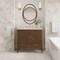 James Martin Vanities Myrrin 36" Vanity, Mid Century Walnut, w/ 3 CM Siberian Silestone Top 485-V36-WLT-3SFR - alternate 2