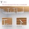 Shuntong Atlas Pro 4 x 8 ft Overhead Garage Storage Rack, 1250lbs Weight Capacity, White AT-OH48PRO-WH - alternate 4