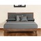 Homeroots Gray and Brown Wood And Linen Queen Bed Frame 486192 - alternate 3