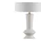 Jonathan Y Ziggy 27" Contemporary Glam Ceramic/Iron LED Table Lamp, White/Gold Painting JYL6607A - alternate 3