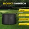 Ipower Simple Deluxe Grow Bags 10 Gallon Planter Pots with Handles, Black with 12 labels, 12PK GLGROWBAG10X6BLKX2 - alternate 2