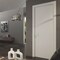 Sartodoors Modern Solid Interior Door with Handle, Planum 0010 White Silk, Single Regural Panel Frame Trims, B PLANUM0010ID-WS-3296 - alternate 2