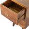 Homeroots 20" Brown Solid Wood Two Drawer Nightstand 701708 - alternate 3