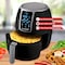 Brentwood Industries Small 1400 Watt 4 Quart Electric Digital Air Fryer with Temperature Control in Black AF-400DBK - alternate 2