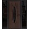 Vdomdoors Front Exterior Prehung Steel Door Ronex1277 Brown 2 Sidelight Exterior Windows Sidelites Entry RONEX1277EXD-BRW-W16+36+16xH80-LH-I - alternate 1
