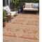 Homeroots 5' X 8' Copper And Ivory Southwestern Washable Indoor Outdoor Area Rug 593661 - alternate 1
