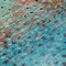 Homeroots 8' Blue Terra Cotta And Black Round Abstract Washable Indoor Outdoor Area Rug 603085 - alternate 2