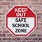 Signmission Keep Out Safe School Zone, 6 Inch X 6 Inch, Plastic Sign OC-P-6-77 - alternate 5