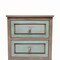 Homeroots 28" Brown And Green Solid Wood Square Distressed Carved Geometric Two Drawer Nightstand w/ USB Port 571347 - alternate 5