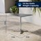 Flash Furniture Square Table Set, Aluminum, Plastic, Rattan, Stainless Steel, Grey TLH-ALUM-28SQ-020BGECHR4-GG - alternate 4