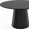 Homeroots 52" Black Solid Wood Pedestal Base Round Top Dining Table 721062 - alternate 4