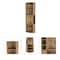 Homeroots 71" Natural Wood Corner Bar Cabinet 552281 - alternate 5