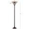 Jonathan Y Davis Tiffany-Style 70" Torchiere LED Floor Lamp, Bronze JYL8003A - alternate 3