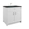 James Martin Vanities Bellshire 36" Single Vanity, Bright White w/ 3 CM Charcoal Soapstone Silestone Top 660-V36-BW-3CSP - alternate 4