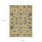 Homeroots 9' X 12' Yellow Gray And Charcoal Oriental Washable Indoor Outdoor Area Rug 582084 - alternate 2
