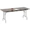Correll CF Melamine Folding Tables 18x48 Medium Oak CF1848M-06 - alternate 1