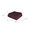 Homeroots Queen Plum Cotton Woven Chevron Blanket 549239 - alternate 2