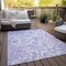 Homeroots 9' X 12' Lavender Ivory And Purple Paisley Washable Indoor Outdoor Area Rug 588652 - alternate 5