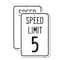 Signmission Speed Regulation Sign Speed Limit 5 Mph, 18'' X 24'' 2 Signs, Heavy Gauge Aluminum, 2PK A-1824-2PACK-22876 - alternate 1