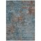 Homeroots 8' X 10' Teal Blue And Brown Abstract Washable Indoor Outdoor Area Rug 609397 - alternate 2