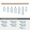 Amerock Caliber 12 inch 305mm Center-to-Center Golden Champagne Appliance Pull BP36960BBZ - alternate 2