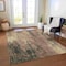 Homeroots 8' X 10' Beige And Taupe Abstract Washable Indoor Outdoor Area Rug 617647 - alternate 3