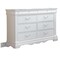Homeroots 56" White Solid Wood Eight Drawer Double Dresser 486517 - alternate 3