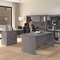 Bestar U Shaped Desk U-Shape Desk, 95-1/2" D X 66-1/2" H, 66" W X Bark Gray 46410-47 - alternate 3