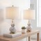 Jonathan Y Anya 20.5" Mini Glass Table Lamp, Black/White, 2PK JYL1028D-SET2 - alternate 3