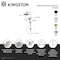 Kingston Brass Wall Mount Rain Drop Shower System with Hand Shower, Brushed Brass KSG2397D - alternate 2
