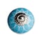 Homeroots Set of Eight Aqua And White Floral Ceramic Drawer Pull Knobs, 8PK 358112 - alternate 1