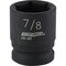 Channellock 1/2'' Drive 7/8'' 6-Point Shallow Standard Impact Socket 313238 - alternate 1