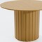 Homeroots 46" Brown Solid Wood Pedestal Base Round Top Dining Table 720982 - alternate 2