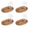 Picnic Time Family Of Brands NFL New York Jets - Wine Appetizer Plate Set Of 4 874-04-512-223-2 - alternate 3