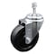 Service Caster 4 Inch SS Soft Rubber Wheel Swivel 10mm Threaded Stem Caster SCC-SSTS20S414-SRS-M1015 - alternate 1