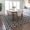 Homeroots 5' X 8' Black And Ivory Ogee Washable Indoor Outdoor Area Rug 601531 - alternate 3