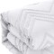 Homeroots White King Polyester 180 Thread Count Washable Duvet Cover Set 529061 - alternate 5