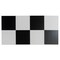 Apollo Tile Aureole 8.66 in. x 9.84 in. Matte White and Black Porcelain Hexagon Wall and Floor Tile (8.07 sq ft/case) - 18 Sheets APLENC88DAYA - alternate 2