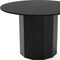 Homeroots 46" Black Solid Wood Pedestal Base Round Top Dining Table 721046 - alternate 3