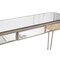 Homeroots 47" Silver and Gold Mirrored Glass Console Table With Drawer 568868 - alternate 4