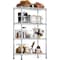 Factory 2U Wire Shelving Unit, 14inD x 24inW x 54inH, 4 Shelves, Medium Duty 250 lbs Per Shelf, Chrome 803966 - alternate 1