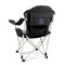 Picnic Time Family Of Brands NCAA Northwestern Wildcats Reclining Camp Chair - Beach Chair for AdultsBlack with Gray Accents 803-00-175-434-0 - alternate 1
