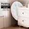 Simple Deluxe Saucer Chair, Round Foldable Reading Chairs, x-Large Size Cozy Papasan Chair, Comfy Furry Padded Mo 3A88CHAIRYL38WHT01 - alternate 2